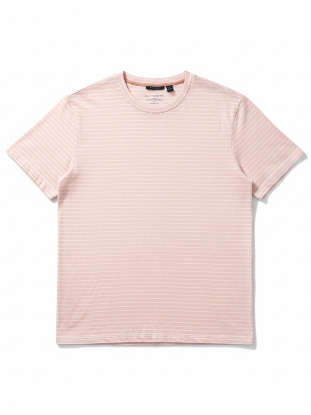 New with Tags Perry Ellis Men's XXL T-Shirt Sepia Rose Striped Crew Neck